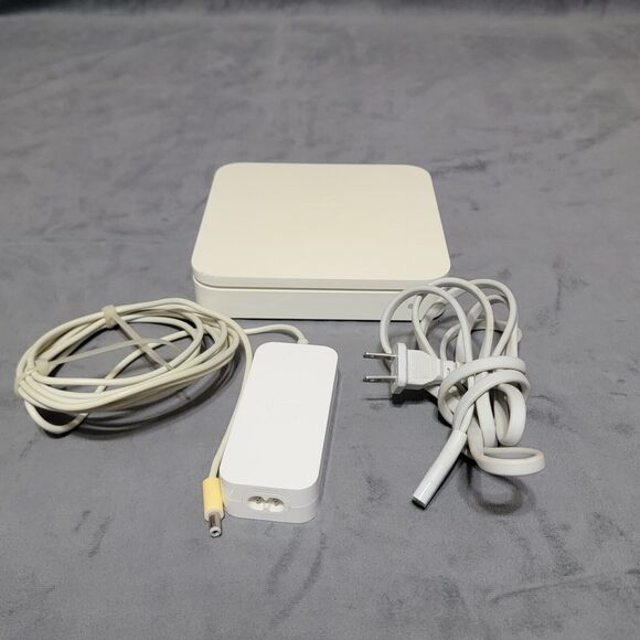 Apple AirPort Extreme Base Station A1408 WiFi Router - W/ Power -Tested/Working - Picture 1 of 14